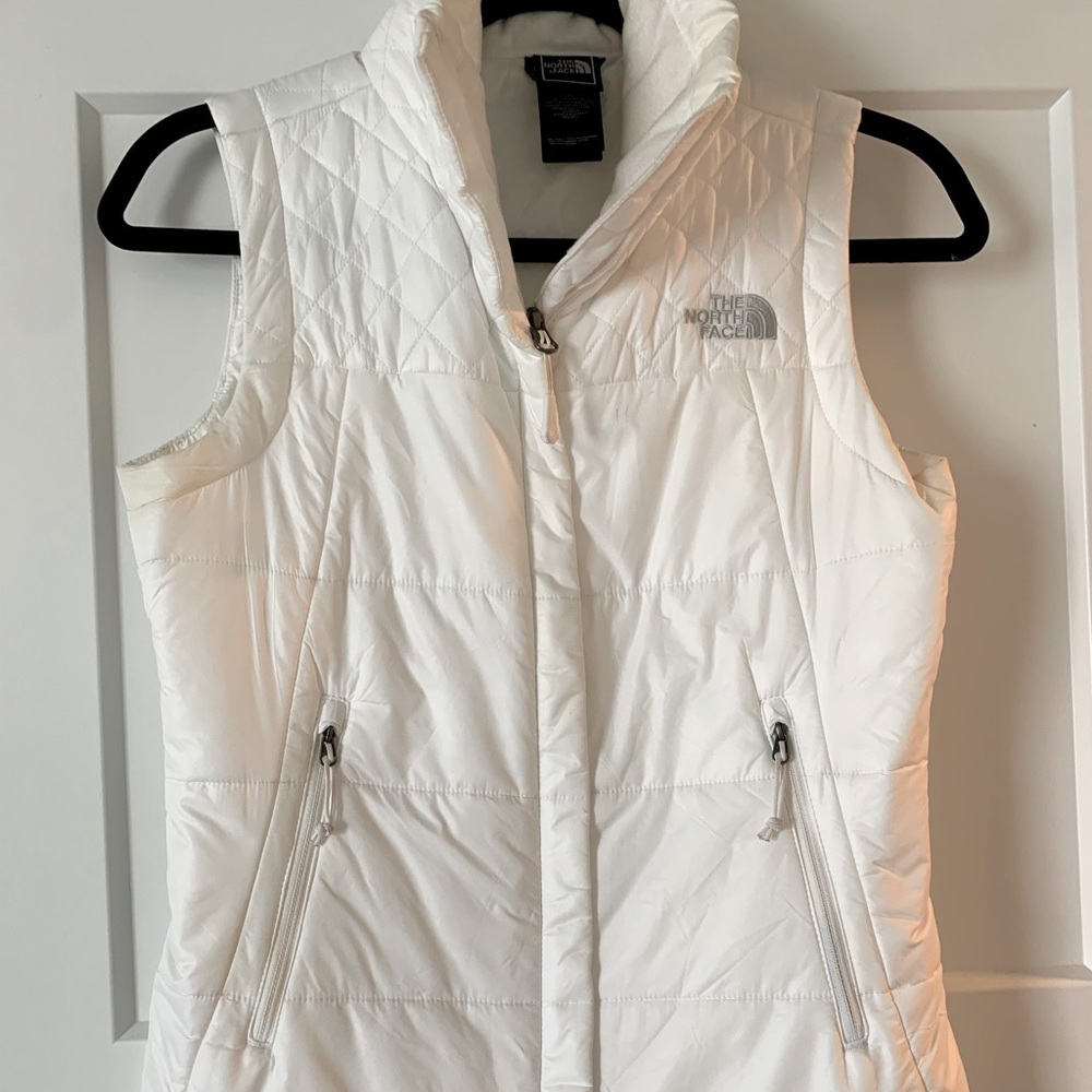 White NorthFace Vest